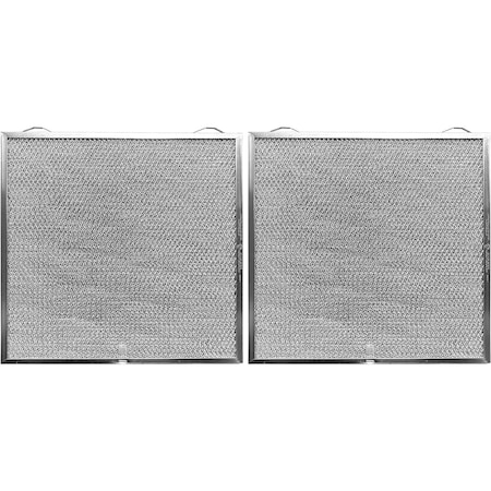 Broan-Nutone E2 Type Aluminum Micro Mesh Dishwasher Safe Grease Filters - 19.9inx15.7inx0.4in 2-Pack HPFAMM42